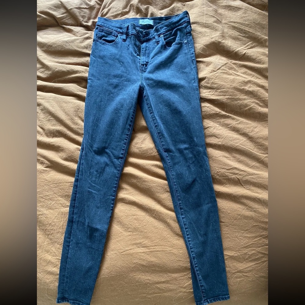 Madewell 9" High Rise Skinny Jeans Faded Black/Gray Size 30 Tall